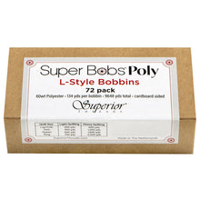 Load image into Gallery viewer, Superior Threads - Super Bobs Poly 72pk L-Style #622 Gray