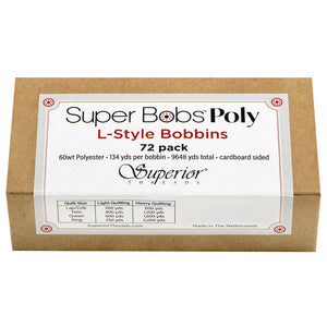 Superior Threads - Super Bobs Poly 72pk L-Style #622 Gray