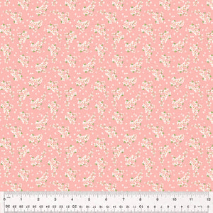 Laurel, Fresh Sprigs in Petal Pink by Whistler Studios for Windham Fabrics, per half-yard