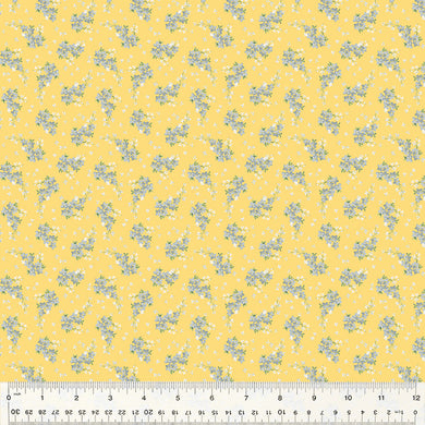 Laurel, Fresh Sprigs in Yellow by Whistler Studios for Windham Fabrics, per half-yard