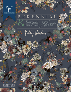 Perennial by Kelly Ventura, Peony Tulip in Wisteria, per half-yard