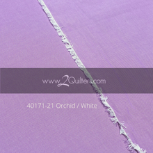Load image into Gallery viewer, Artisan Cotton, Orchid-White, per half-yard