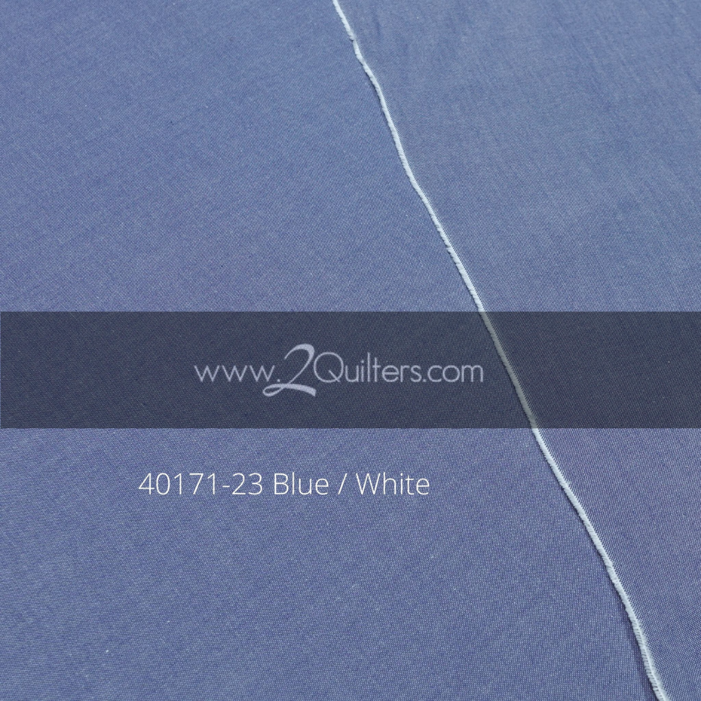 Artisan Cotton, Blue-White, per half-yard