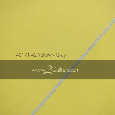 Artisan Cotton, Yellow-Grey, per half-yard