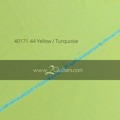 Artisan Cotton, Yellow-Turquoise, per half-yard