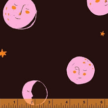 Load image into Gallery viewer, Far Far Away 2, Moons in Dark Plum, by Heather Ross for Windham Fabrics, per half-yard
