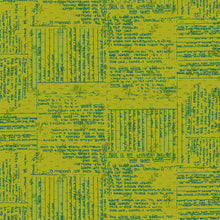Load image into Gallery viewer, Norma Rose, Recipe Cards in Acid Green by Natalie Barnes, per half-yard