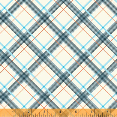 Five and Ten by Denyse Schmidt, Wafer Plaid in Light Blue, per half-yard