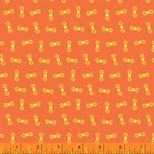 Five and Ten by Denyse Schmidt, Ding Dong in Orange, per half-yard