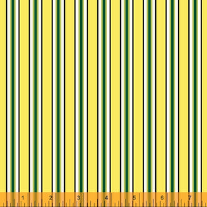 Five and Ten by Denyse Schmidt, Candy Stripe in Yellow, per half-yard