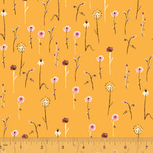 Load image into Gallery viewer, Far Far Away 3, Wildflowers in Marigold, by Heather Ross for Windham Fabrics, per half-yard