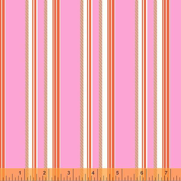 Darling by Denyse Schmidt, Chevron Stripe in Pink, per half-yard