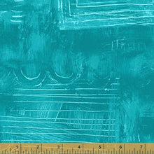 Load image into Gallery viewer, Colorwash by Carrie Bloomston, Scribble in Teal, per half-yard