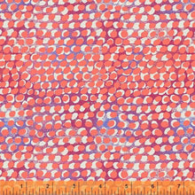 Load image into Gallery viewer, Happy by Carrie Bloomston, Layered Dot in Watermelon, per half-yard