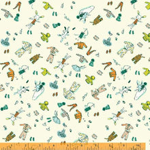 Load image into Gallery viewer, Lucky Rabbit, Doll Clothes in Cream by Heather Ross for Windham Fabrics, per half-yard