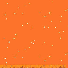 Load image into Gallery viewer, Lucky Rabbit, Hand-Drawn Stars in Red Orange by Heather Ross for Windham Fabrics, per half-yard