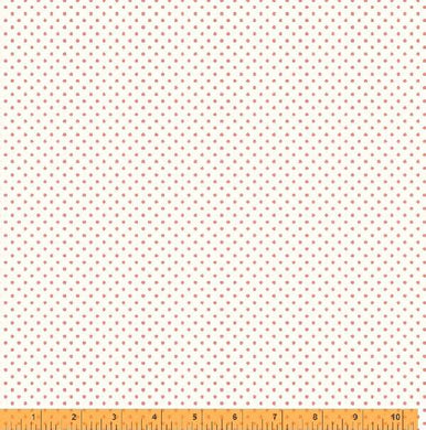 Wish You Were Here, Flirty Dots in Ivory by Whistler Studios for Windham Fabrics, per half-yard