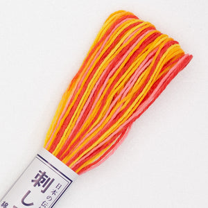 Olympus Sashiko Thread - 7 Variegated Colours (20m skein), Select Colour
