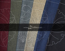 Load image into Gallery viewer, Olympus X Susan Briscoe Sashiko Panel - Family Crests (Avail in 6 Col)