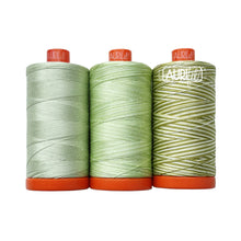 Load image into Gallery viewer, Aurifil Colour Builders: Walking Palm, 3-spool box