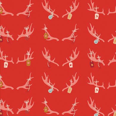 Art Gallery Fabrics, Cozy & Magical, Cheerful Antlers, per half-yard