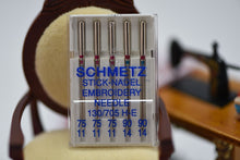 Load image into Gallery viewer, SCHMETZ Embroidery (130/705 H) Sewing Machine Needles (5pc pack)