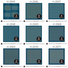 Load image into Gallery viewer, Olympus Japanese Sashiko Hitomezashi Kugurizashi (with Weaving), NAVY Hana-Fukin Fabric (Select Design)