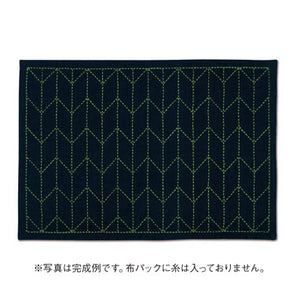 Olympus Sashiko Placemat Fabric Only, Traditional Series - Select Design (Indigo Fabric)
