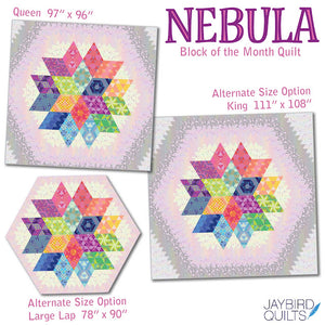 Nebula Block Of the Month from Jaybird Quilts