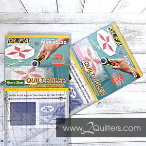 OLFA 15cmX60cm Rectangular Frosted Acrylic Ruler (MQR-15x60)