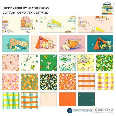 BUNDLE: Windham Fabrics, Lucky Rabbit by Heather Ross, 24 prints