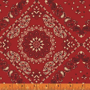 Windham Fabrics, 108" Wide Quilt Back, Bandana in Red, per half-yard