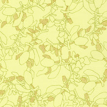 Load image into Gallery viewer, Collection CF, Flora in Bright (Gold Metallic), per half-yard