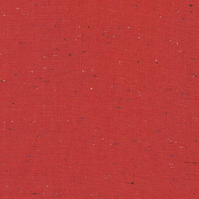Essex Yarn Dyed Speckle, Red, per half-yard