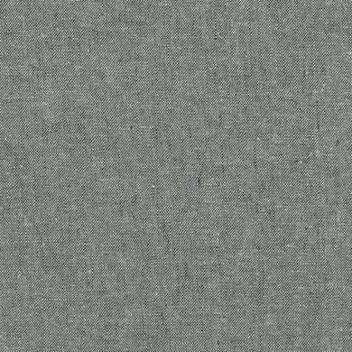 Essex Yarn Dyed, Graphite, per half-yard