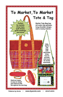 To Market, To Market Tote & Tag, Patterns by Annie