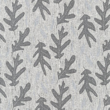 Load image into Gallery viewer, Quarry Trail, Falling Leaves in Charcoal, Essex Cotton/Linen Blend per half-yard