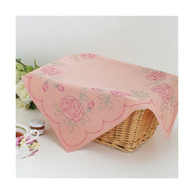 Load image into Gallery viewer, Ready To Stitch ** Olympus #SK-287 Japanese Sashiko Luncheon Mat Kit - Rose Border