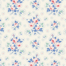Load image into Gallery viewer, *PRE-ORDER, Ships in June 2026* Tilda Something Blue, First Kiss in Cream, per half-yard