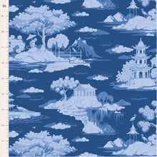 Load image into Gallery viewer, *PRE-ORDER, Ships in June 2026* Tilda Something Blue, Cottonview in Night, per half-yard