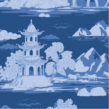 Load image into Gallery viewer, *PRE-ORDER, Ships in June 2026* Tilda Something Blue, Cottonview in Night, per half-yard