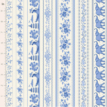 Load image into Gallery viewer, *PRE-ORDER, Ships in June 2026* Tilda Something Blue, Borders in Blue, per half-yard