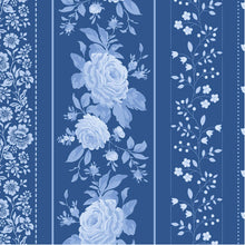 Load image into Gallery viewer, *PRE-ORDER, Ships in June 2026* Tilda Something Blue, Borders in Night, per half-yard