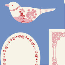 Load image into Gallery viewer, *PRE-ORDER, Ships in June 2026* Tilda Something Blue, Labels &amp; Ornaments in Blue, per half-yard