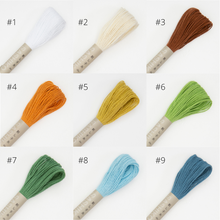 Load image into Gallery viewer, Olympus Sashiko Thread - 40 Solid Colours (20m skein), Select Colour