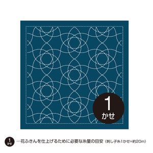 Olympus #1139_2139 Japanese Hana-Fukin Sashiko Sampler - Onoe-Gasane (White OR Indigo)