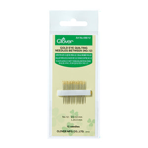 Clover Gold Eye Quilting Needles Between: Select Size