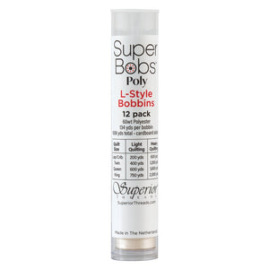 Superior Threads - Super Bobs Poly 12pk L-Style #655 Off White