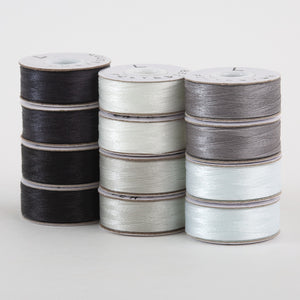 Superior Threads - Super Bobs Poly Multicolor 12pk L-Style - Monochrome