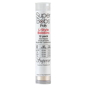 Superior Threads - Super Bobs Poly Multicolor 12pk L-Style - Neutral